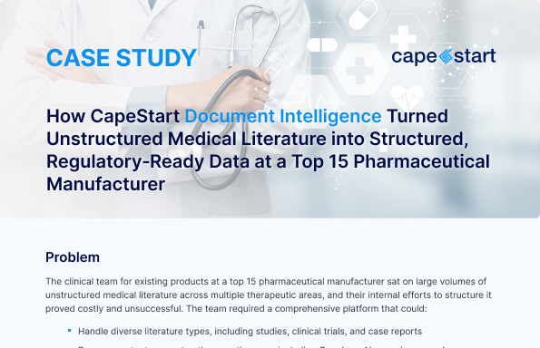 How CapeStart AI Structured Medical Literature at Scale