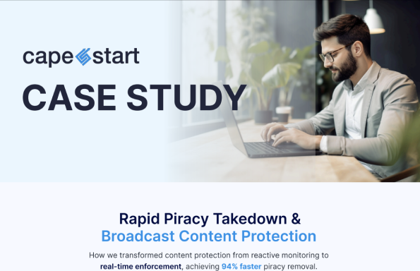 Rapid Piracy Takedown & Broadcast Content Protection